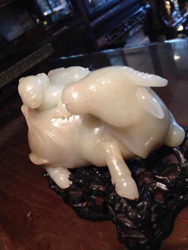 十七世紀末青白玉童子放牛